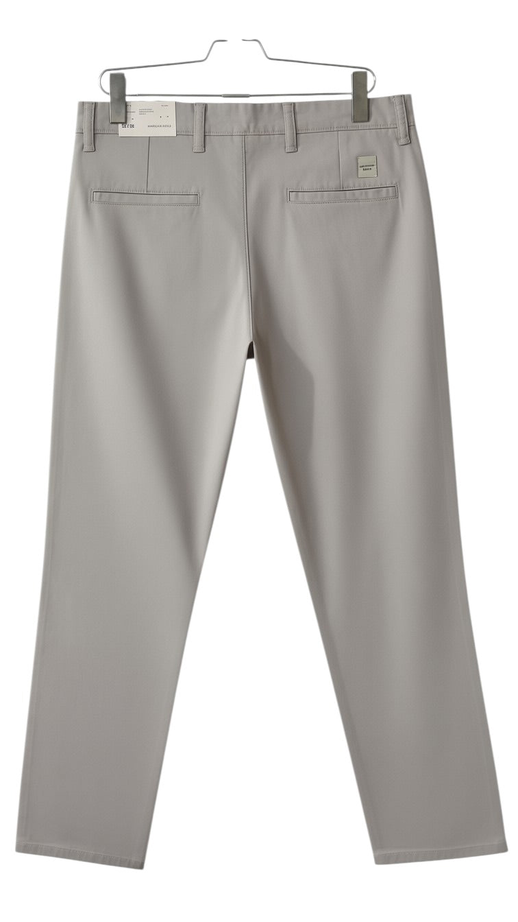 American Eagle Men's Classic Straight Chino Pants – Light Grey