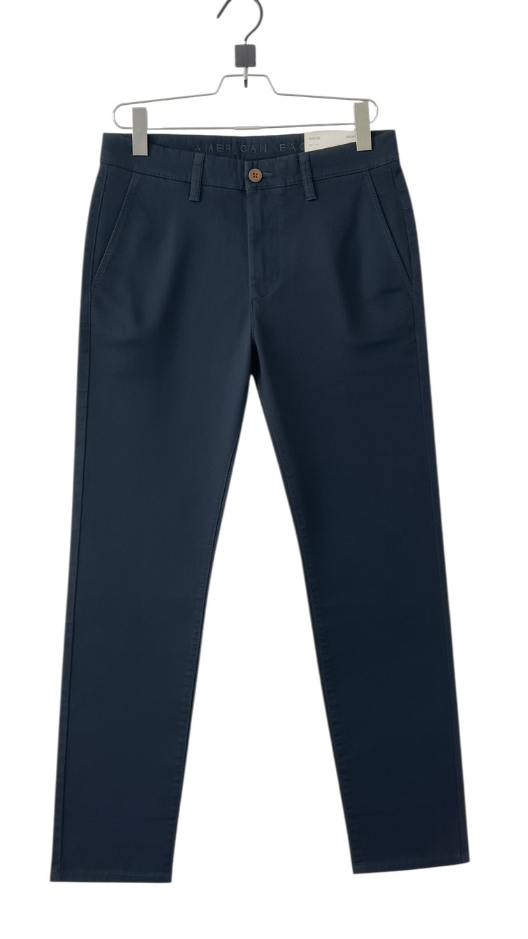 American Eagle Men's Classic Straight Chino Pants – Navy Blue