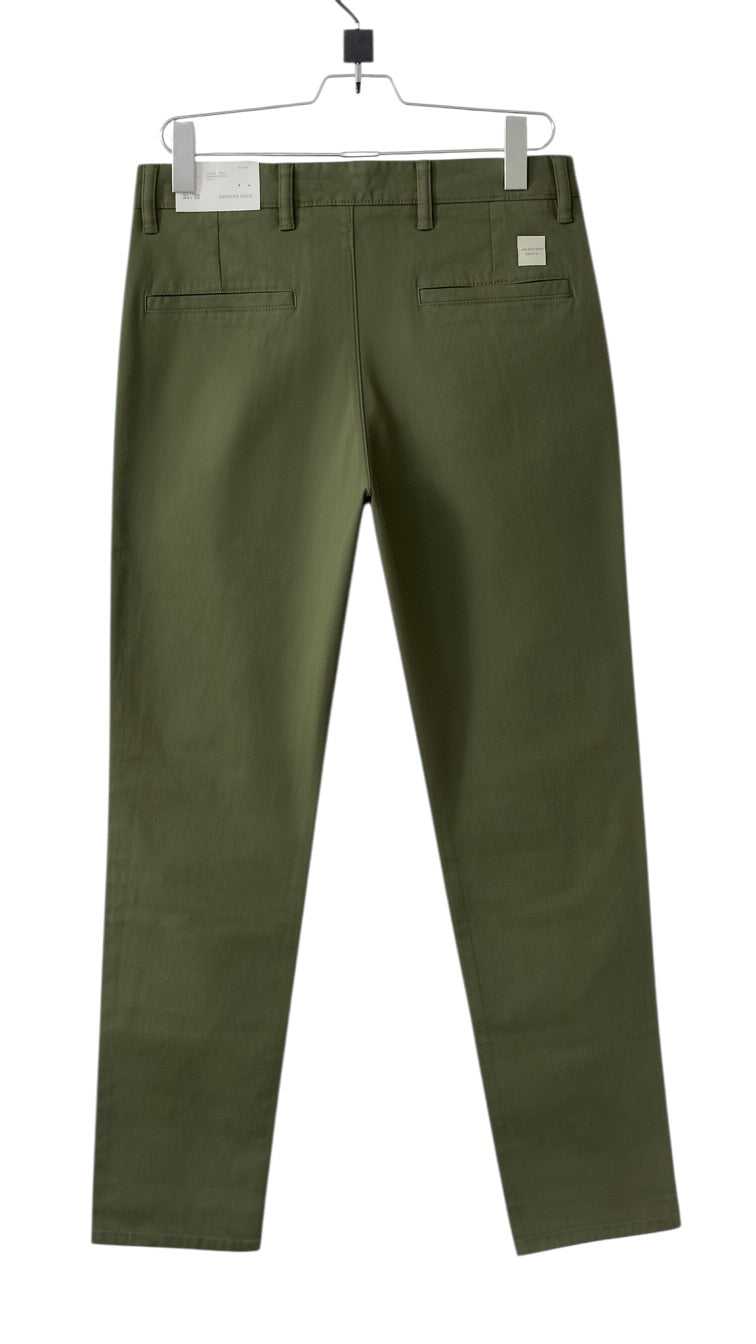 American Eagle Men's Classic Straight Chino Pants – Olive Green