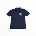 Colin's Studio Stretch Zip-Collar Polo Shirt – Navy Blue